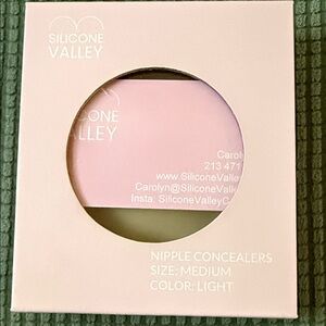 Silicone Valley Nipple Concealers - Light Pink Size M